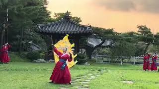 Private performance by the Korean Traditional Martial Arts Performance Team