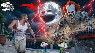 FRANKLIN SHINCHAN AND NARUTO GOT HAUNTED BY PENNYWISE GTA 5 GHOST HORROR