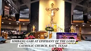 Simbang Gabi Mass at Epiphany of the Lord Catholic Church in Katy, Texas 🇵🇭  A Filipino Tradition