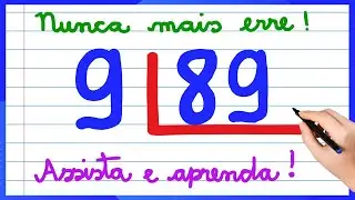 DIVISÃO COM NÚMERO MAIOR NO DIVISOR! VEM APRENDER COMO FAZER DIVISÃO COM DOIS ALGARISMOS !!