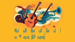 #IV&oslash; -VII-IIIm-VI-IIm-V-I in 12 keys (Eb instr)