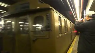 NYC Subway Vintage: Not In Service Arnines & D-Types (Triplexes) Leaving 2nd Avenue