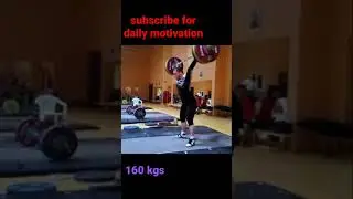 160 kgs Snatch pull + Snatch by a champion player weightlifting motivation #snatchpull #Snatch