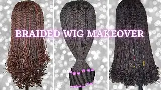 Frontal braided wig revamp /How to renew a Frontal for braids wig/Step-by-step braids wig.