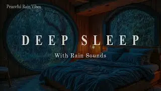 Relaxing Sleep Music & Soft Rain Sounds on Windows 🌧️ Deep Sleep on a Rainy Night
