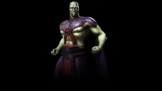 Injustice Gods Among Us | Martian Manhunter - All skins, Intro, Super Move, Story Ending