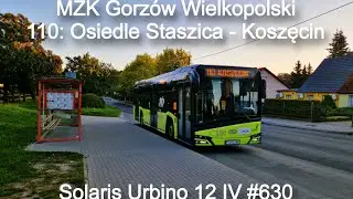 MZK Gorzów Wlkp. - Linia 110, Solaris Urbino 12 IV #630