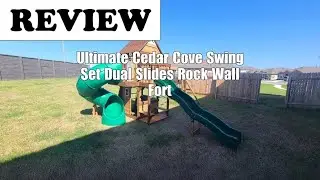 Backyard Discovery Cedar Cove Swing Set Review: Fort, Dual Slides, Rock Wall (2025)