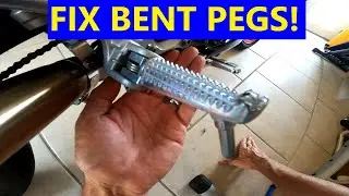 Repair a Bent Footpeg Using SIMPLE Tools | MT03 Experience