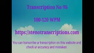 Transcription No 96, @120wpm @LearnMathsWithMe