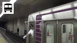 Osaka Subway 30000 Series (Mitsubishi IGBT) - Departing Tennoji Stn 大阪メトロ30000系/32系 (Tanimachi Line)