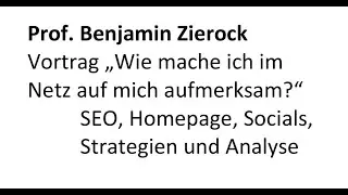 Benjamin Zierock spricht &uuml;ber SEO - Vortrag  f&uuml;r die GEDOK Heidelberg Nov. 2021
