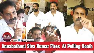 Ycp Mla Candidate Annabathuni Siva Kumar Fires  At Polling Booth//Tenali #dtsmediaworks #ycp