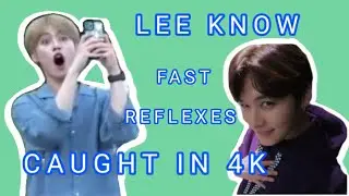 Lee Know being the fast reflexes master in Stray Kids for 3 minutes straight