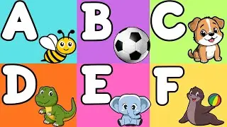 Maratona Infantil do Alfabeto! Aprenda as Letras com Frutas, Animais e Objetos 🍎🐠🅰️🦋