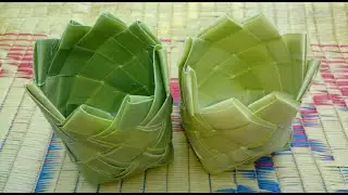 How to Make Small Basket with Palm Tree Leaves