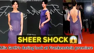 &ldquo;Mia Goth&rsquo;s SHEER SHOCK Look Stuns at Frankenstein Premiere ft. Jacob Elordi 😱🔥&rdquo;