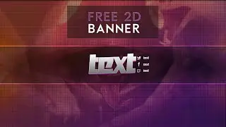Free 2D Banner Photoshop Template Download - (PSD)