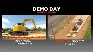 TerraLam Installation Test - TerraLam 500 vs Timber Mats