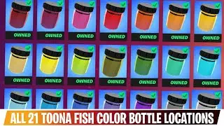 Fortnite: All 21 Toona Fish Color Bottle Locations
