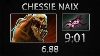 Dota 2 Naix Fast Farm - Chessie - Armlet of Mordiggian - 9:01 [6.88]