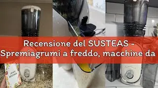 Recensione del SUSTEAS - Spremiagrumi a freddo, macchine da masticare lento da 5,3 pollici con 300 W