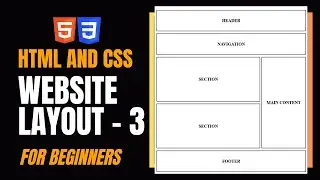 How to Create Website Layout Page in HTML and CSS | Web Layout Tutorial 3
