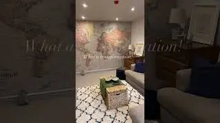 Transform Your Wall with a Vintage World Map | Cozy Living Room Makeover