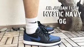 Air Jordan 1 Low Mystic Navy Unboxing, Detailing and on feet Review