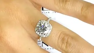 1.80 carat Round Diamond Halo Engagement Ring