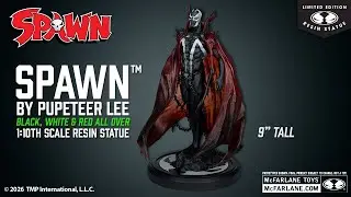 NEW Spawn&trade; Spawn by Pupeteer Lee (Black, White & Red All Over) Resin Statue |  Statue Showcase