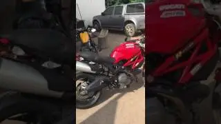 Ducati Monster 795 stock exhaust