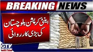 Anti-Corruption Balochistan Major Operation | Food Controllers Arrested in Wheat Scandal | GTV News