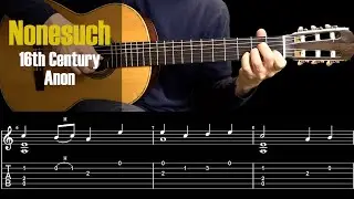 Nonesuch - Renaissance Guitar / Easy. TAB & Tutorial