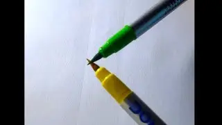 DOM'S BRUSH PEN Calligraphy 2 in 1 Colour Lettering | Handwriting | Calligraphy #shorts #short