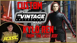 CUSTOM STAR WARS THE VINTAGE COLLECTION KYLO REN FROM THE LAST JEDI