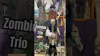 Creepy Zombie Trio 😱 | Home Depot Halloween 2025 Animatronic Display