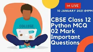 Python Output Questions | Important 02 Marks Questions | Board Exam 2021