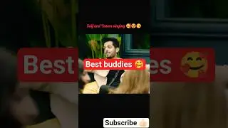 Saif and Yaseen singing 🥰😘🥳#tamasha #tamashashow #saifalikhan #yaseen