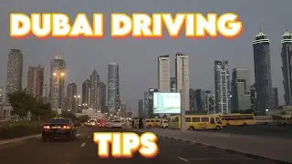 Day to night driving in Dubai - PRO Driving Tips for new drivers | Sunset Driving Video