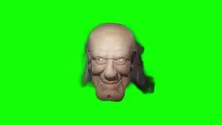 Jesse Ventura floating head from Smiling Friends green screen