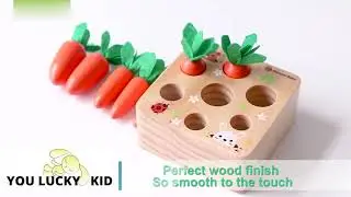 Wooden Carrot Toy  | You Lucky Kid