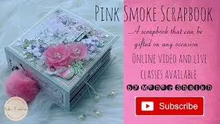 Pink smoke fairy scrapbook | Dress my craft | Online scrapbooking workshop | DIY | Art | Scrapbook