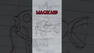 Magikarp And Gyarados Drawing #pokemon #gyarados #short @Flamekaizerdrawz