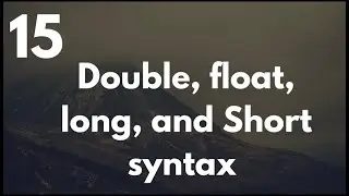 How to Declare a float, long and integer datatype;