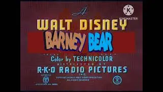 Barney bear:Sleepy-Time Squirrel 1954 RKO titles intro