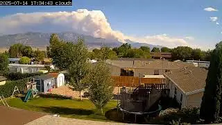 30 day time lapse of the Monroe Mountain/Canyon fire in Utah. July 14 to Aug 8 2025