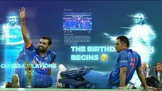 The Birthday Month Begins | Ms dhoni | birthday mashup