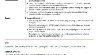 How to Create a Account Executive Resume in 2 Mins | ResumeGemini
