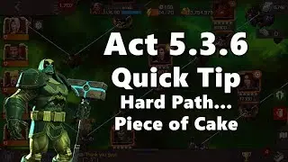 Act 5.3.6 Quick Tip - How to Clear Hard path with no issues -  Marvel Contest Of Champions